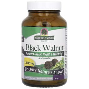 Чорний горіх Nature's Answer Black Walnut 1500 mg 90 Veg Caps