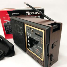 Ретро радіоприймач GOLON RX-9922UAR, Радіоприймач з хорошим прийомом сигналу, Міні радіо ZG-83