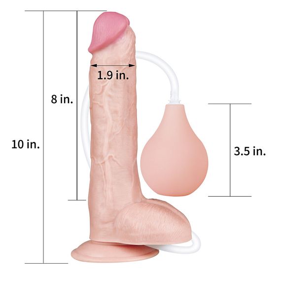Фаллоимитатор - Squirt Extreme Dildo 10" Flesh sexstyle | Зображення 2
