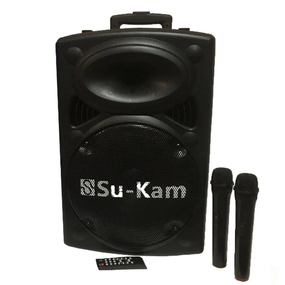 Портативная колонка Su-Kam BT 100D + 1 беспроводной микрофон (12v/220v)