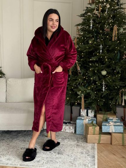Женский махровый халат батал (2614/3) 2XL