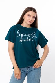 Футболка жіноча (оверсайз) Носи своє 42 Смарагдовий (p-6468-200847)
