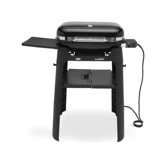 Гриль електричний Weber Lumin Compact з підставкою, чорний