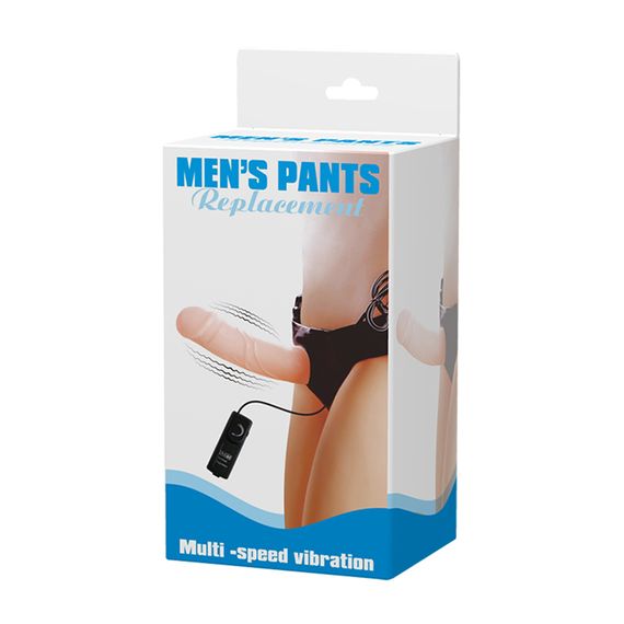 Страпон - Men's Pants Replacement Vibrating Strap On, 16,5 см | Зображення 9