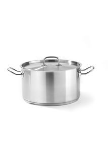 Кастрюля середня з кришкою Hendi Kitchen Line 9 л