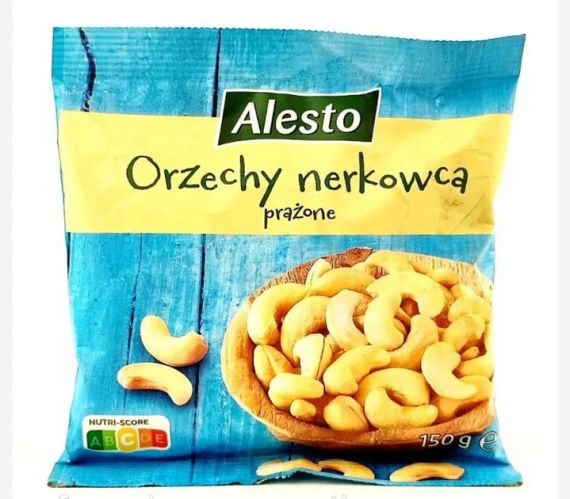 Орехи кешью жареный   Alesto 150г (без соли)