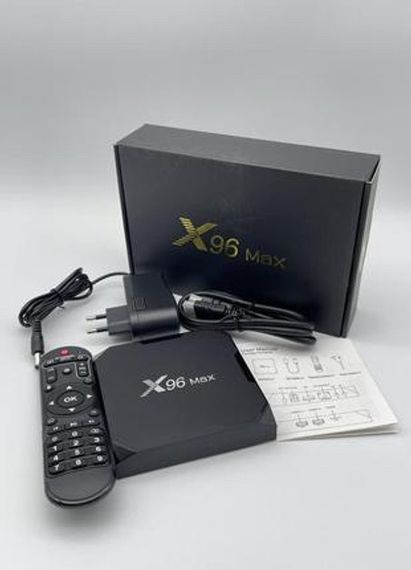 Мультимедийный ТВ бокс X96 Max, 4K HDR, 2/16 ГБ, Android 9.0, поддержка интернет-ТВ, потокового видео и игр, E | Зображення 1
