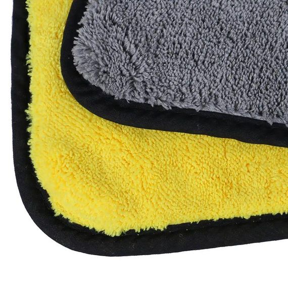 Двосторонній рушник з мікрофібри для авто (30х30см) / Мікрофібровий рушник для полірування автомобіля / Авторушник | Зображення 7