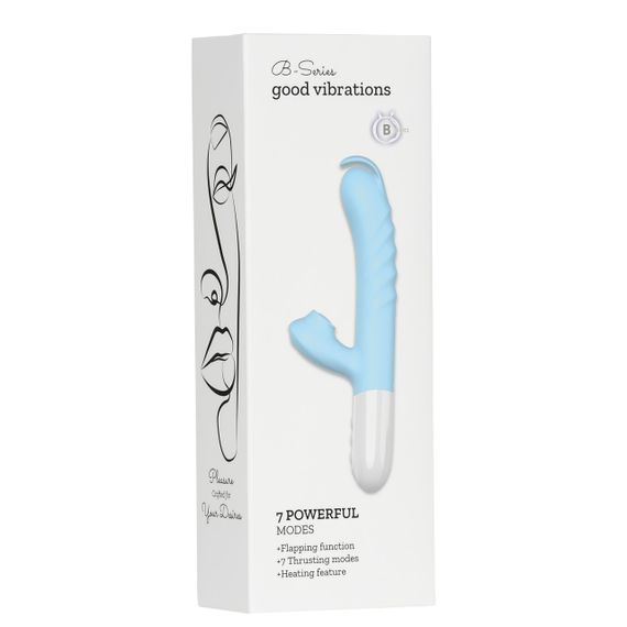 Вібратор B-Series Fox Silicone – 7 режимів, рухлива кінцівка та підігрів Sex Aura