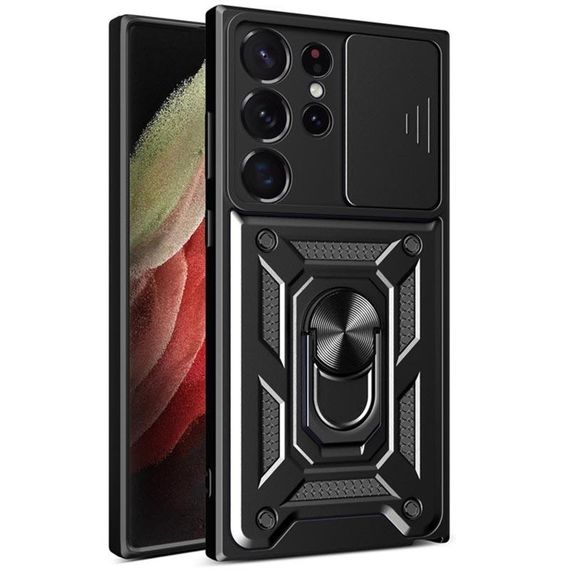 Чехол Ummi Camshield Serge Ring для Samsung Galaxy S25 Ultra Черный