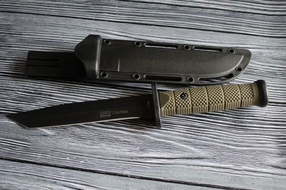 Самурайський ніж хакі з чохлом 30 см | Зображення 2