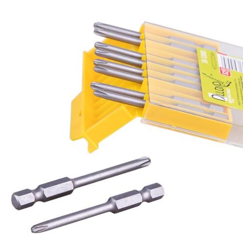 Alloid. Набір біт магнітних для шуруповерта PH2  65мм, S2 (10шт) | Зображення 2