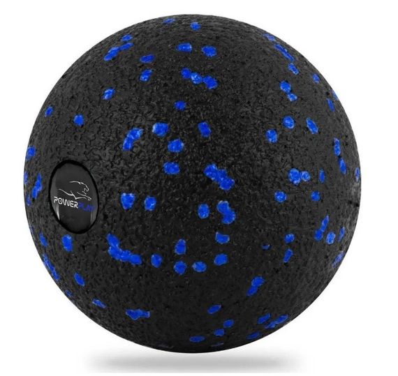 Масажний м'яч PowerPlay PP-4351 Epp Massage Ball (d10) Чорно/Синій (PP-4351_Blue_d10) | Зображення 1