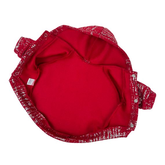 Толстовка зі сріблом червона Y-298 | Зображення 5