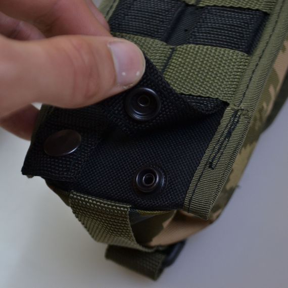 Подсумок на 2 магазина двойной из кордуры пиксель MOLLE тактический NO-39 | Зображення 1