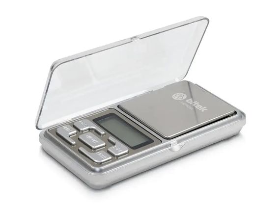 Ювелирные электронные весы BITEK BT-1724 высокоточные на батарейках шаг измерения 0,01 г LCD с подсветкой Серые