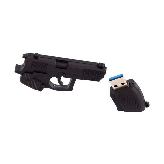 USB флеш накопичувач ColorWay Pistol 32 GB 3.0 Black (CW-USBPL32) | Зображення 5