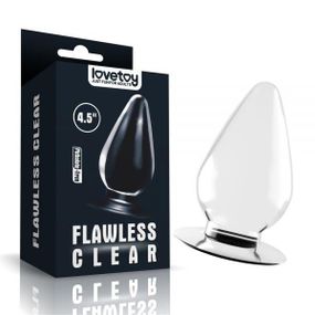 Анальная пробка конической формы 4.5'' Flawless Clear Anal Plug, Clear Sex Aura