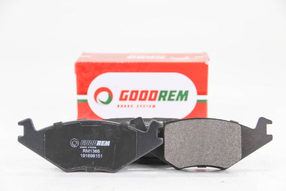 Колодки передні гальмівні Caddy/Cordoba/Golf/Ibiza/Jetta (81-03), GOODREM (RM1366) | Зображення 1