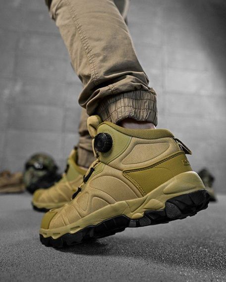 Тактические ботинки  на автозавязке КОЙОТ  ВТ7981 | Зображення 1