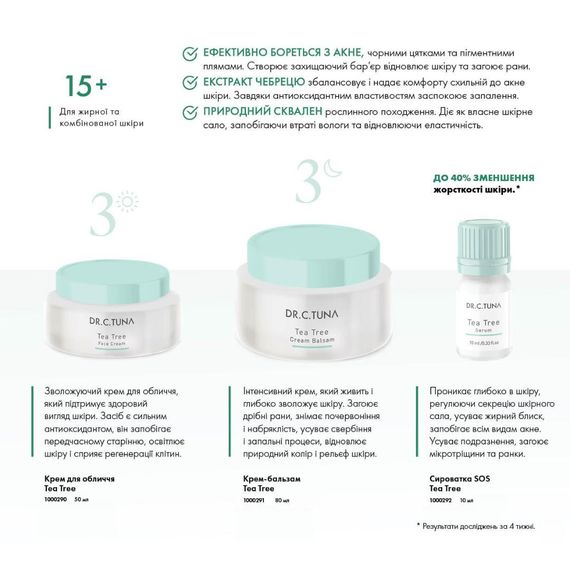 Очищаючий гель для обличчя з жирною та комбінованою шкірою Farmasi Tea Tree 100 мл | Зображення 6