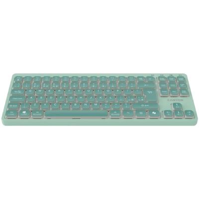 Клавиатура Canyon OnType 10 TKL Mechanical Silent Low-profile USB UA Green (CNS-HKB10GR) | Зображення 7