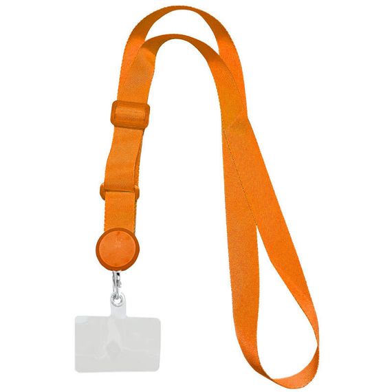 Шнурок для телефона (широкий) 150см Orange