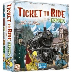 Настольная игра Lord of Boards Билет на поезд: Европа (Ticket to ride: Europe) (укр.) (DOW7202UK)