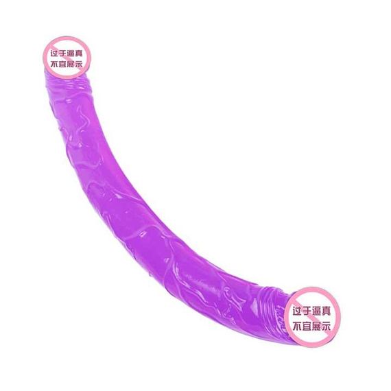 Двухсторонний фаллоимитатор "Double Dong" - 31,5*3,5 см - Сиреневый | Зображення 1