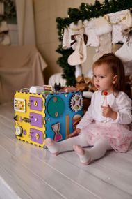 Бізікуб 30х30х30 см Різнокольоровий (2000989176169) shop (2000989176169)