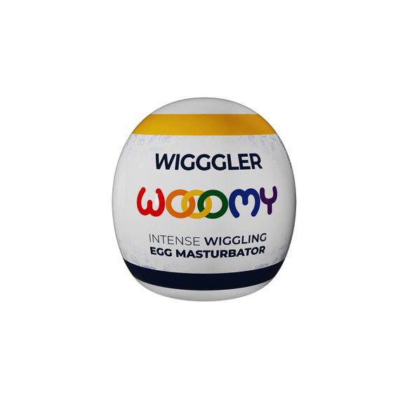 Мастурбатор-яйце Wooomy Wigggler Mini Masturbator, дуже ніжний, пробник лубриканту Amorean 1 мл | Зображення 5
