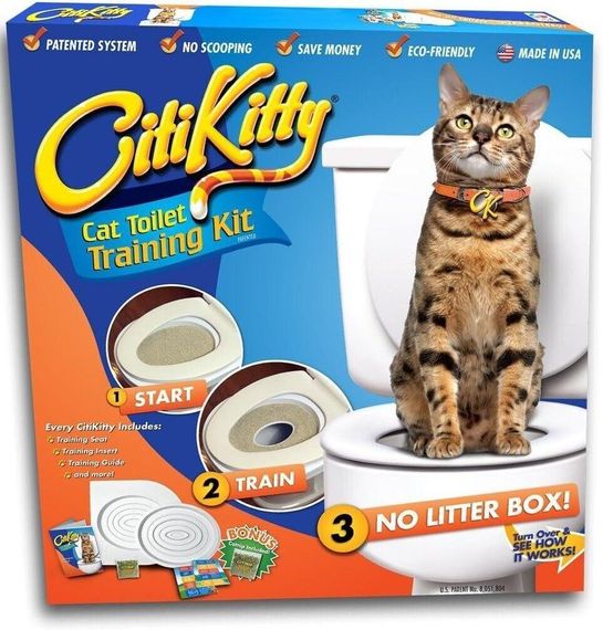 CitiKitty Котячий туалет, Накладка на унітаз для котів   знижка | Зображення 1