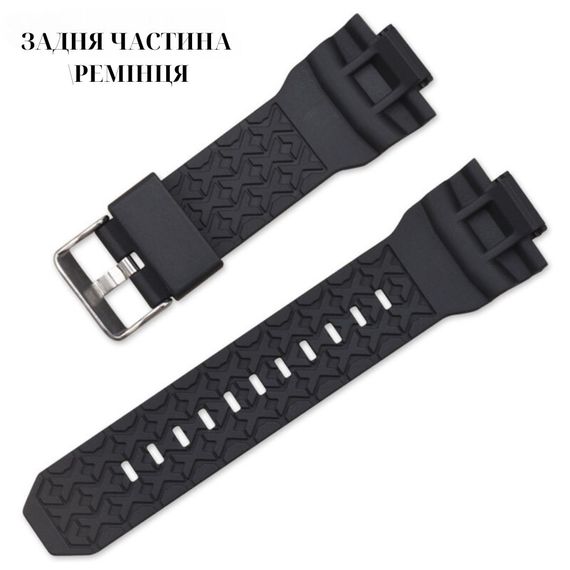 Ремінець для Casio G-Shock GA-200 Black SI | Зображення 5