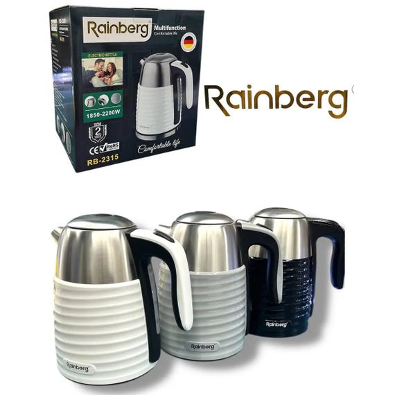 Чайник электрический Rainberg RB-2315 1.8 л 2200Вт Gray BX-77
