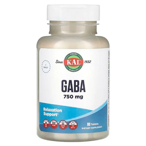 Амінокомплекс KAL GABA 750 mg 90 Tabs