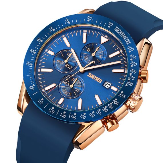 Годинник S2kmei 9253PRGBU Rose Gold-Blue Sil | Зображення 1
