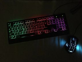 Игровая клавиатура и мышь UKC ZEUS M710 с подсветкой