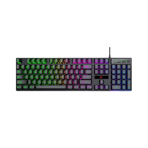 Клавіатура мембранна ігрова Havit HV-KB101L дротова USB чорний | Зображення 3