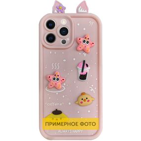 Чехол TPU Toys Case with Ears для Xiaomi Redmi 14C / Poco C75 Light Pink