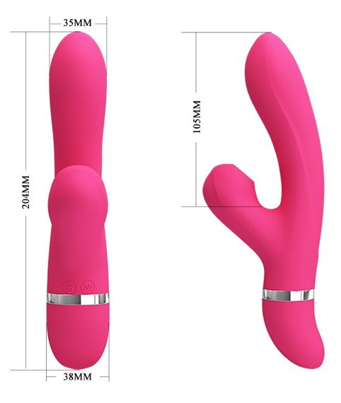 Вибратор с вакуумной стимуляцией клитора Pretty Love - Willow, BI-014916 sexstyle | Зображення 9