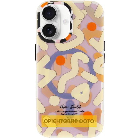 TPU чохол Pastel Chaos with Magnetic Fit для Apple iPhone 16 (6.1") Biege | Зображення 1