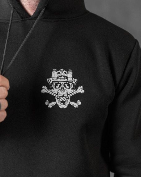 Худі CELEO на флісі diner black ВТ7913 | Зображення 4