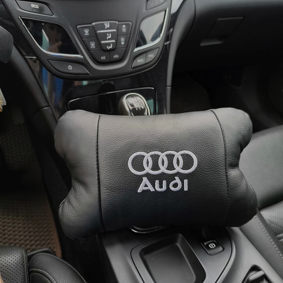 Автомобільна подушка в подарунок Audi / Ауді, Автоподушка для шиї на підголівники VT-98 | Зображення 6