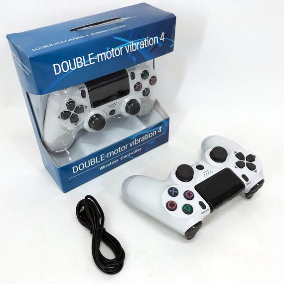 Джойстик DOUBLESHOCK для PS 4, бездротовий ігровий геймпад PS4/PC акумуляторний джойстик. YV-777 Колір білий | Зображення 1