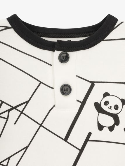 Костюм боді+шорти для хлопчика Mini Papi 26109 3-6 місяців Білий shop (2000999603808) | Зображення 2