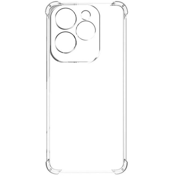 TPU чохол GETMAN Ease logo посилені кути Full Camera для Infinix Hot 40i / Spark Go 2024 / Spark 20 Безбарвний (прозорий) | Зображення 4