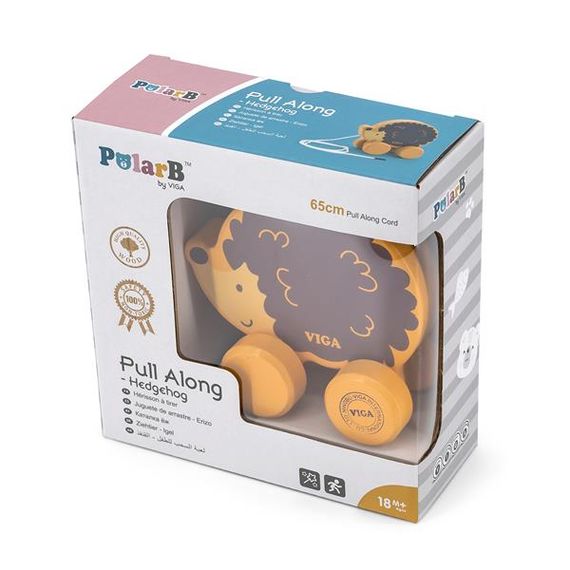 Дерев'яна каталка Viga Toys PolarB Їжачок (44003) | Зображення 1