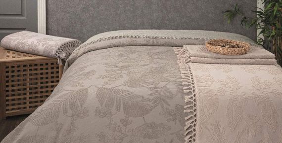 Махровое покрывало Pupilla 220 х 240 см Fruit  Pudra | Зображення 3