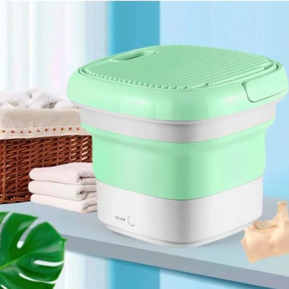 Складная стиральная машина MAXTOP silicon washing machine. Цвет: зеленый | Зображення 1