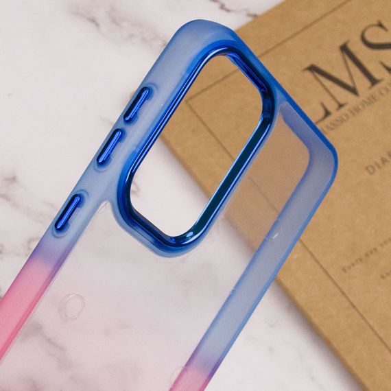 Чехол TPU+PC Fresh sip series для Xiaomi Redmi Note 11 Pro 4G/5G / 12 Pro 4G Розовый / Синий | Зображення 3